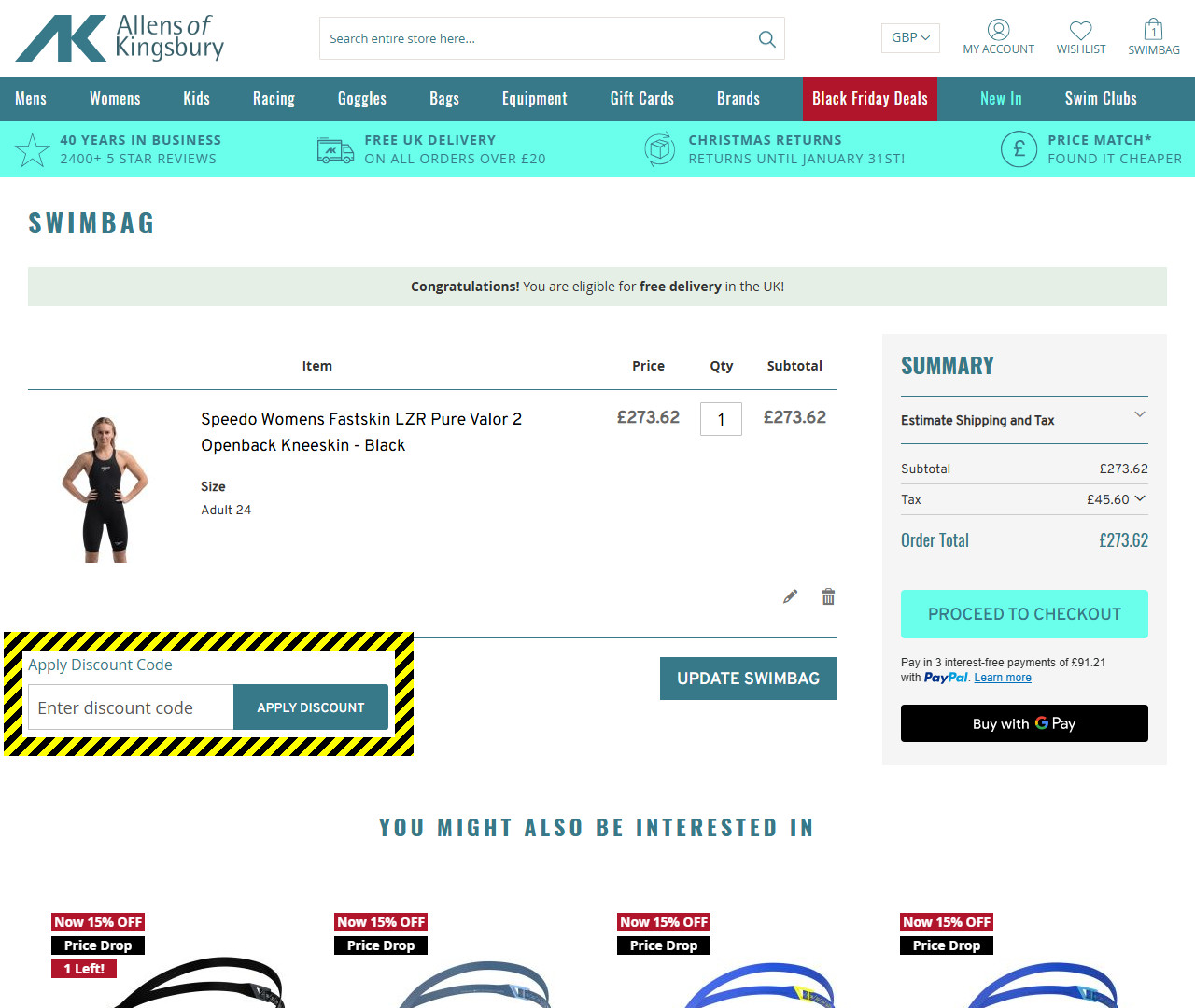 Allens Swimwear Discount Code