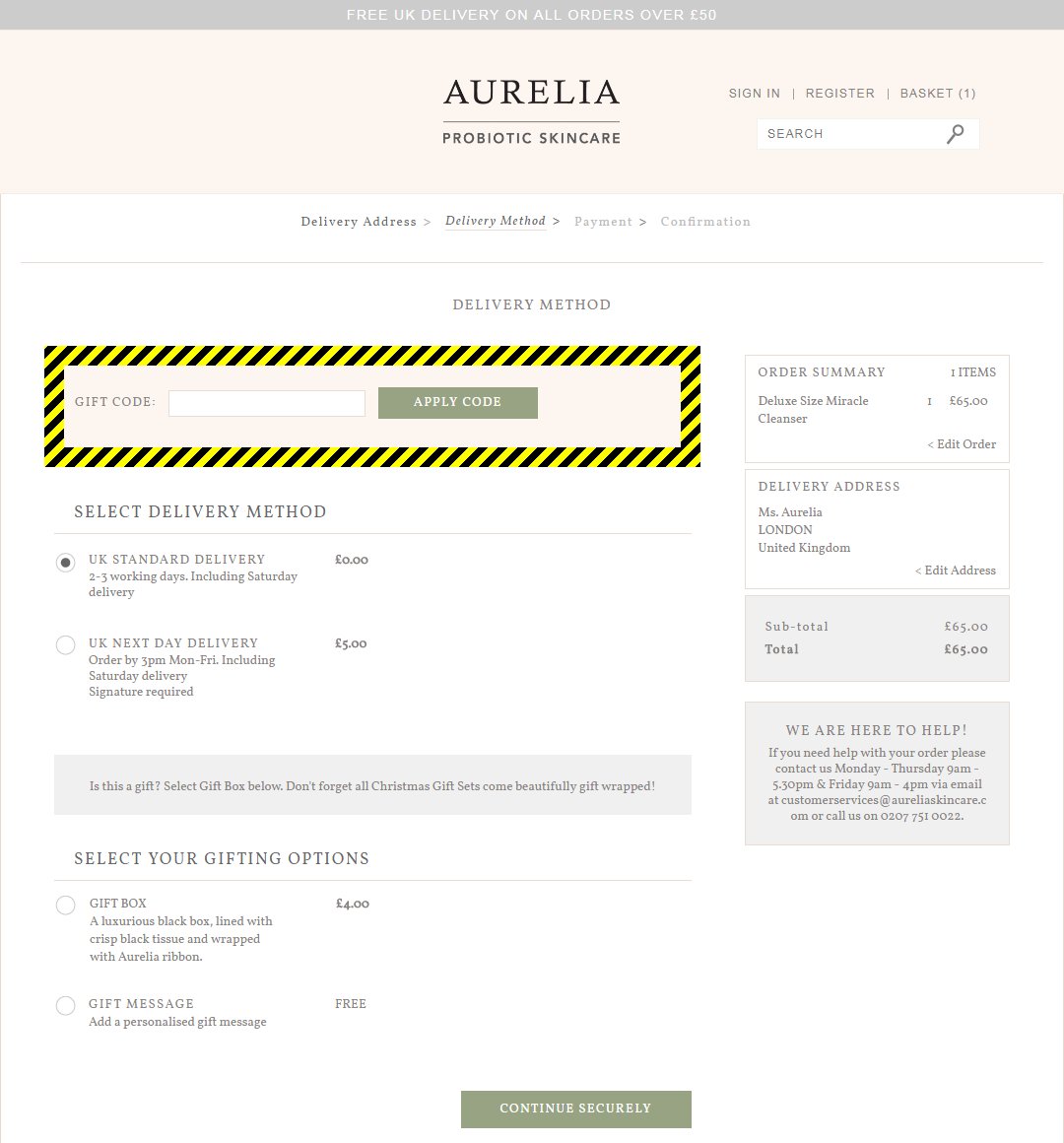 Aurelia London Discount Code
