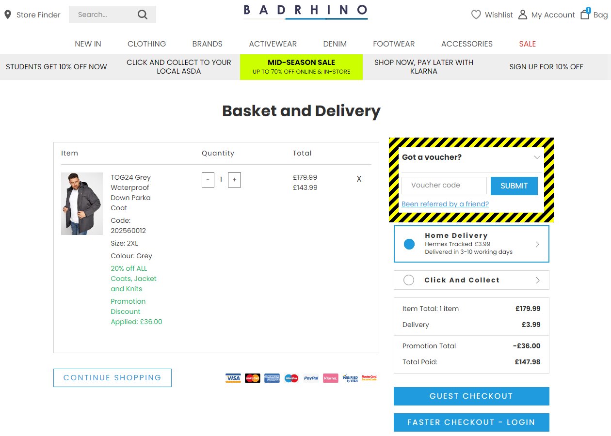 BadRhino Vouchers and Discount Codes 50 Off in August 2024