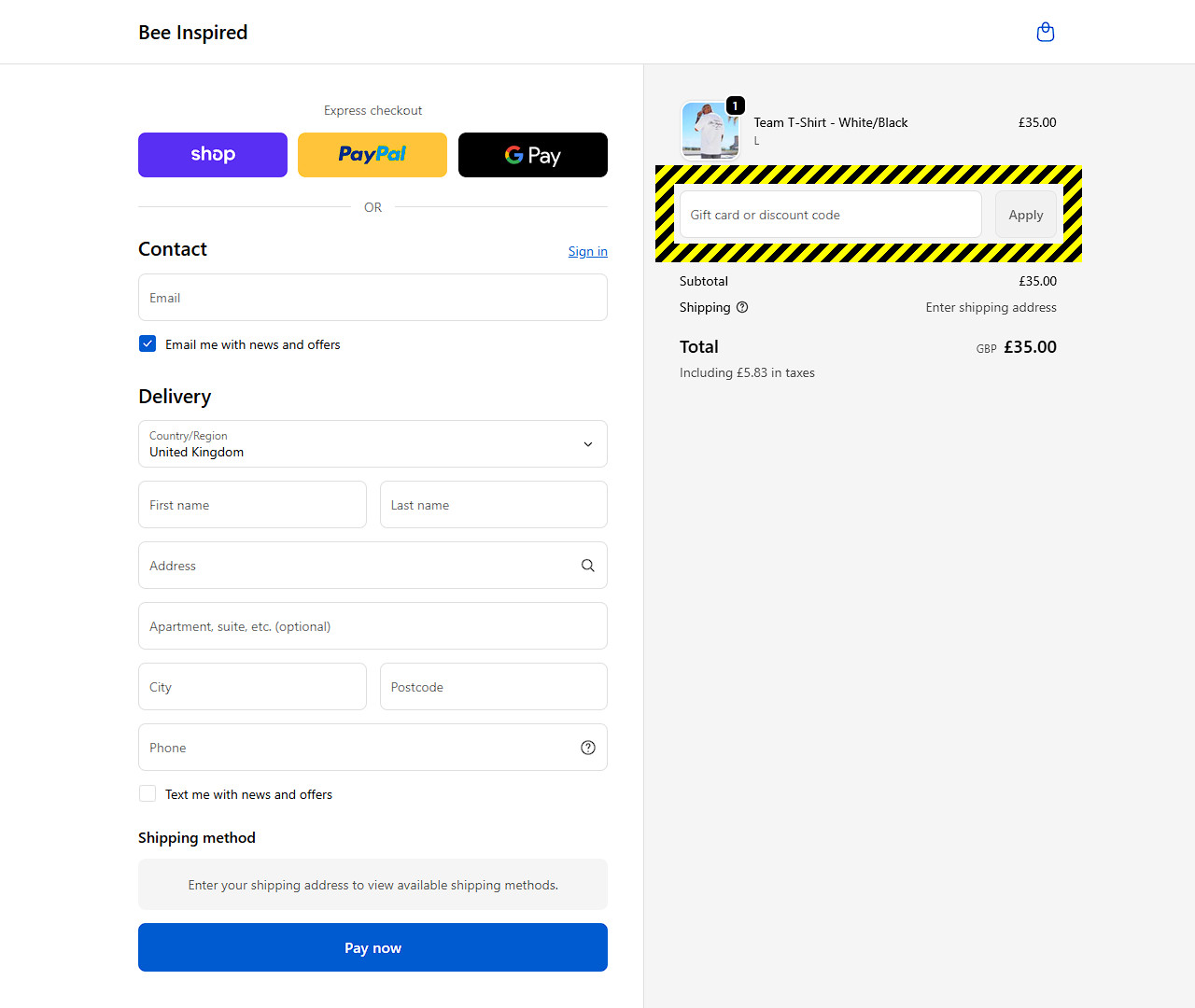 Bee Inspired Discount Code