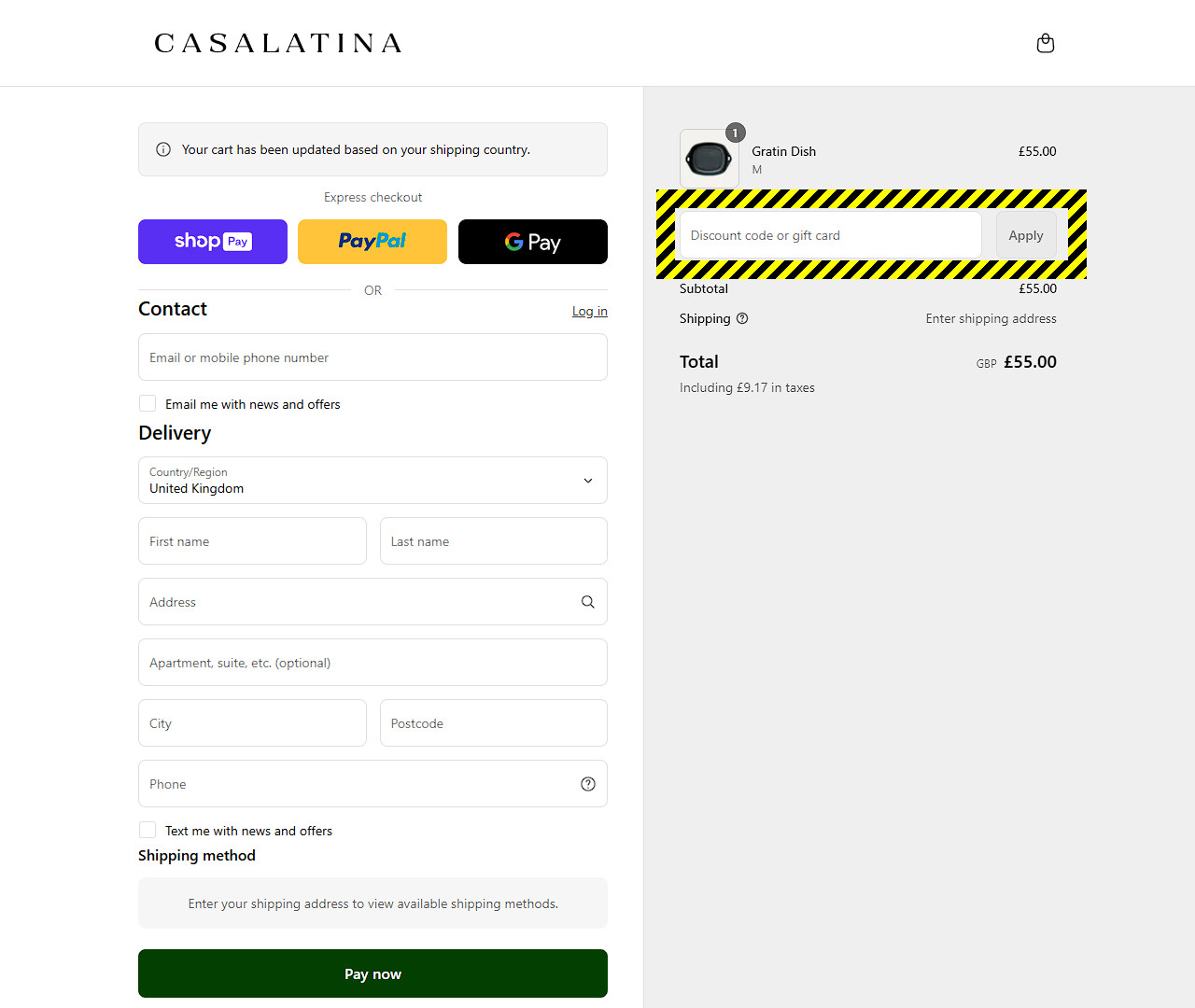CasaLatina Discount Code
