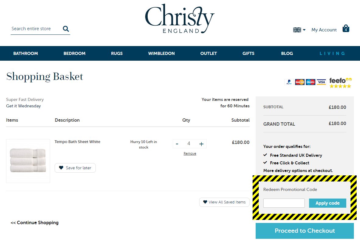 Christy Discount Code