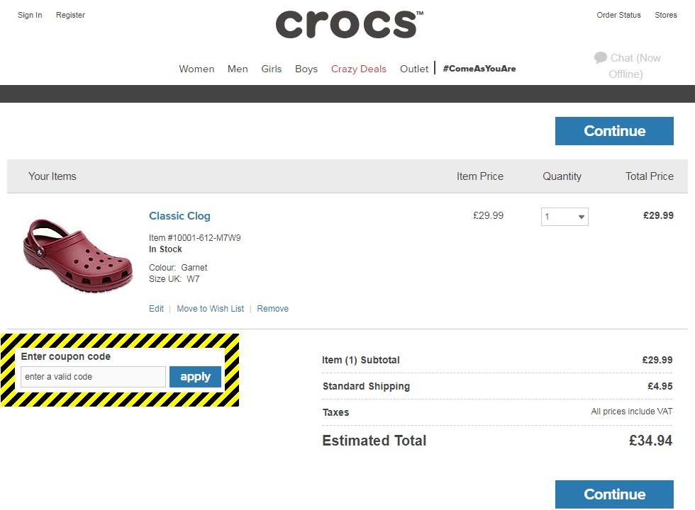 Crocs Discount Codes and Vouchers - August 2022