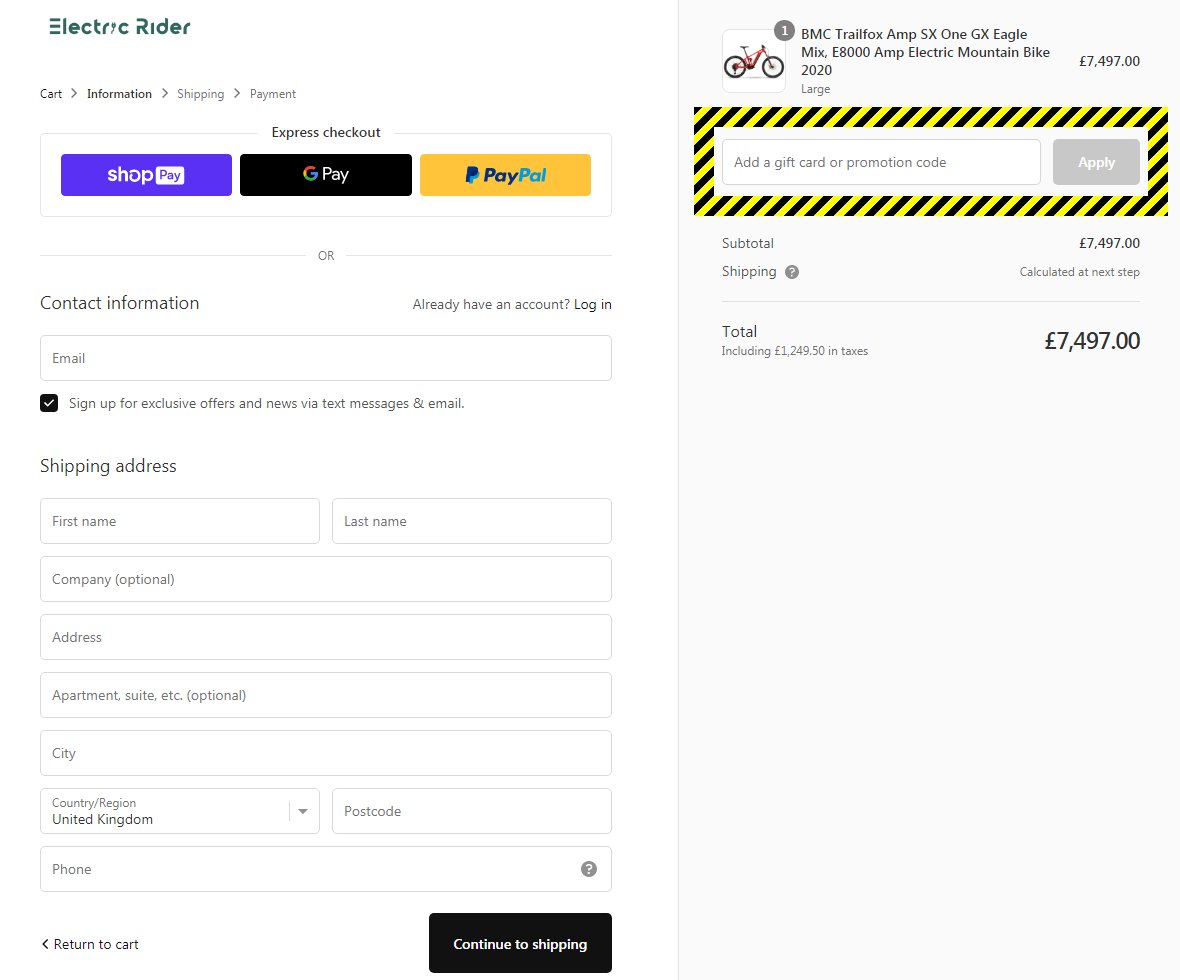 Electric Rider Discount Code