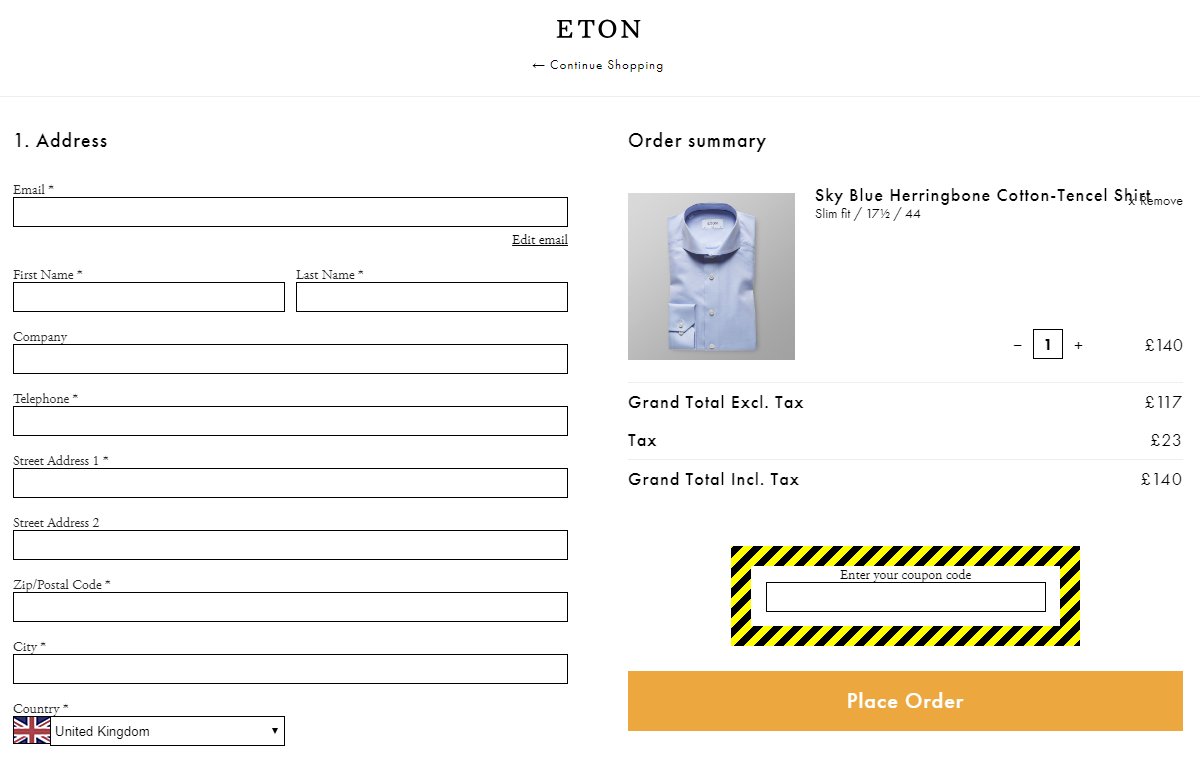 Eton Shirts Discount Code