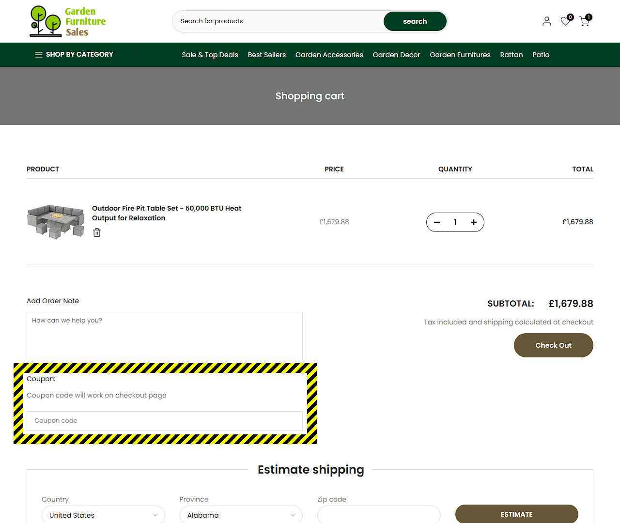 Garden Furniture Sales Discount Code