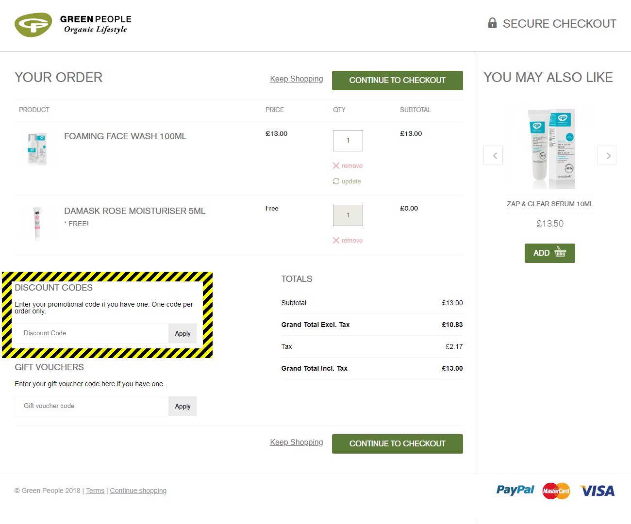 Green People Discount Code