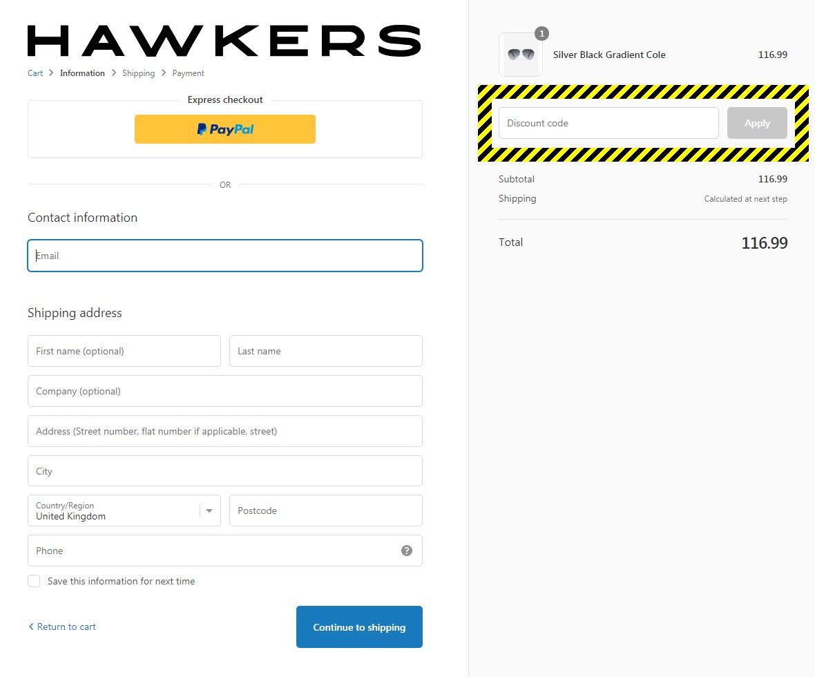 Hawkers Discount Code