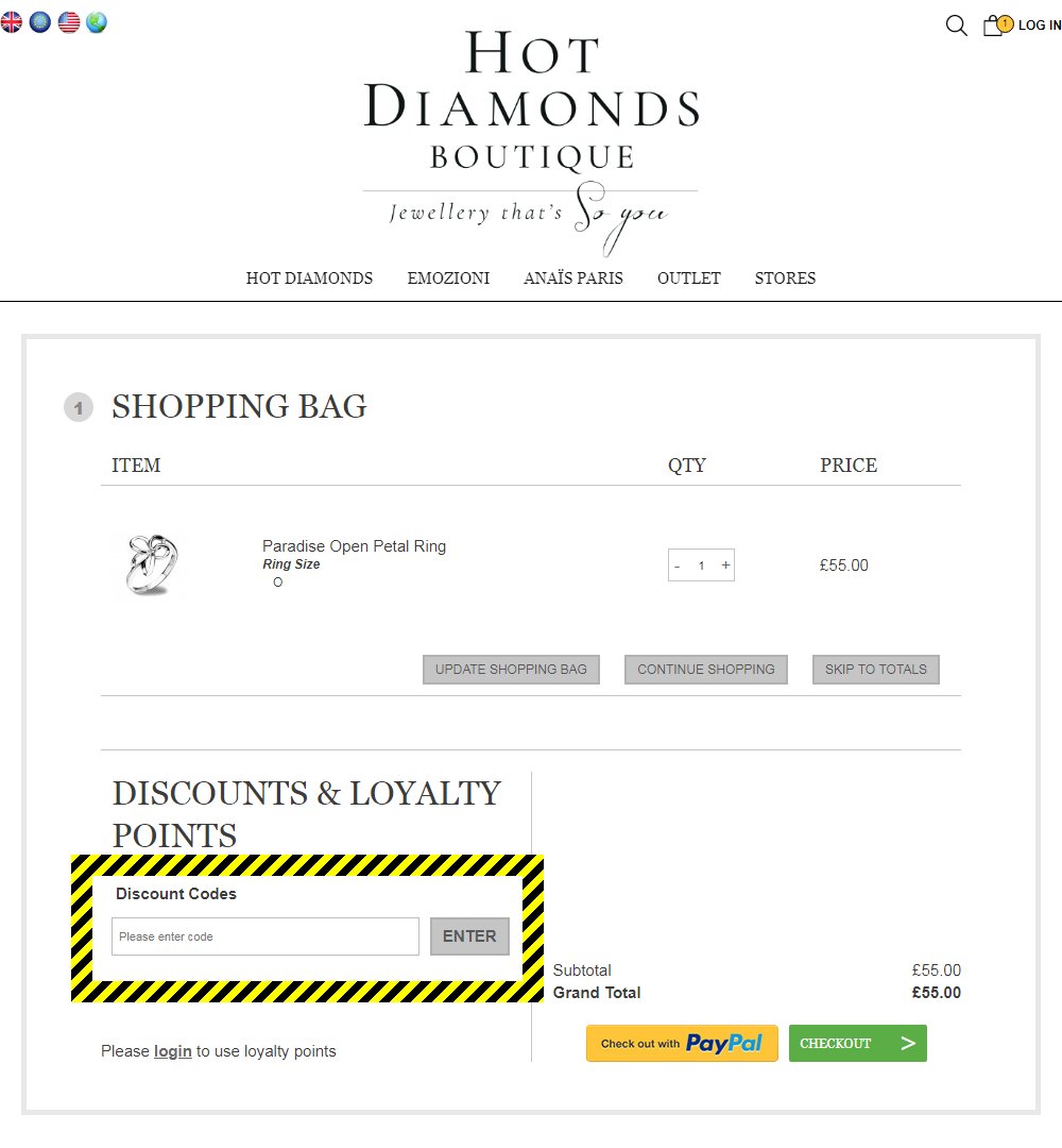 Hot Diamonds Discount Code