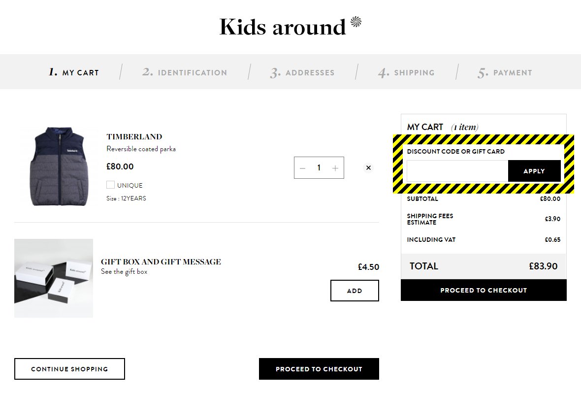 Kids around Discount Code