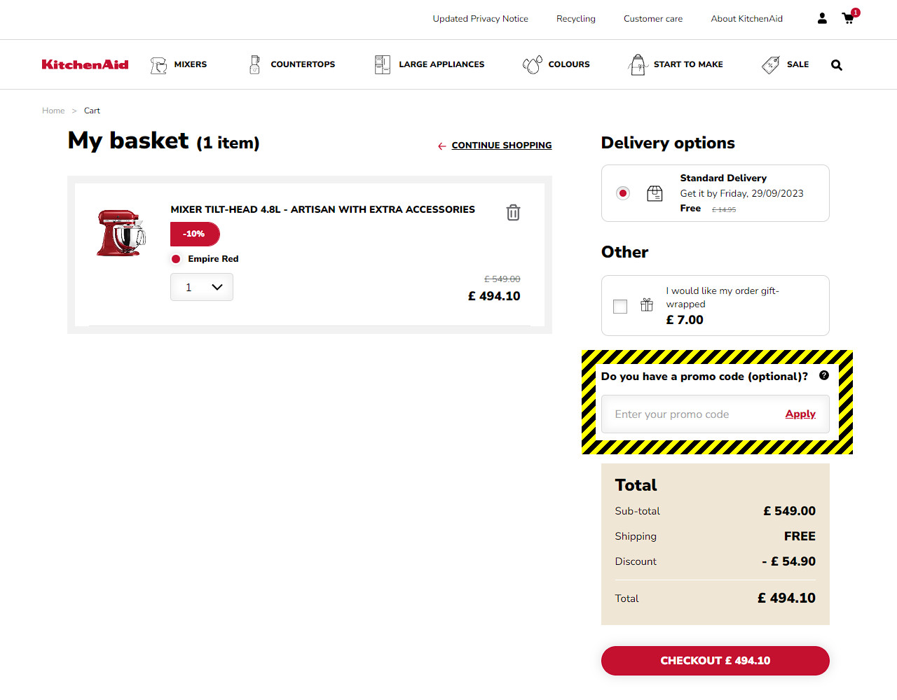 KitchenAid Discount Code