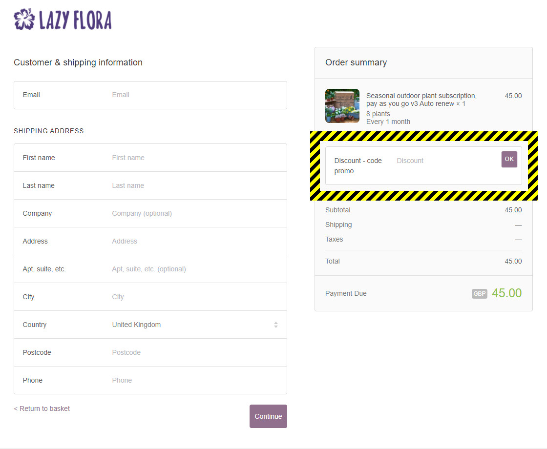 Lazy Flora Discount Code