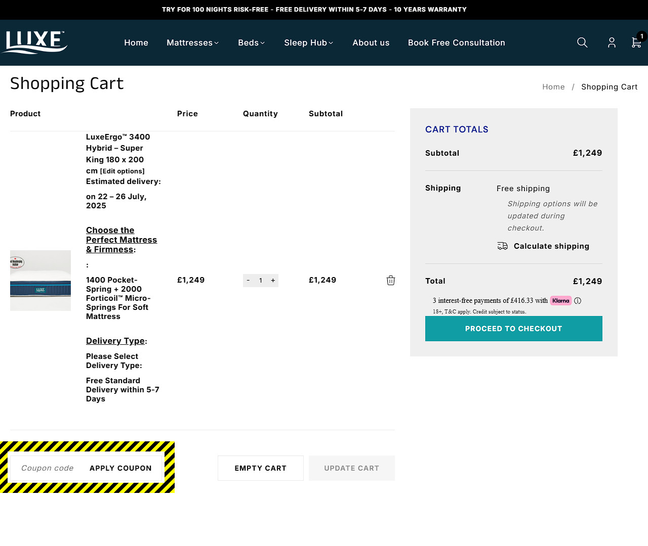 Luxe Mattresses Discount Code