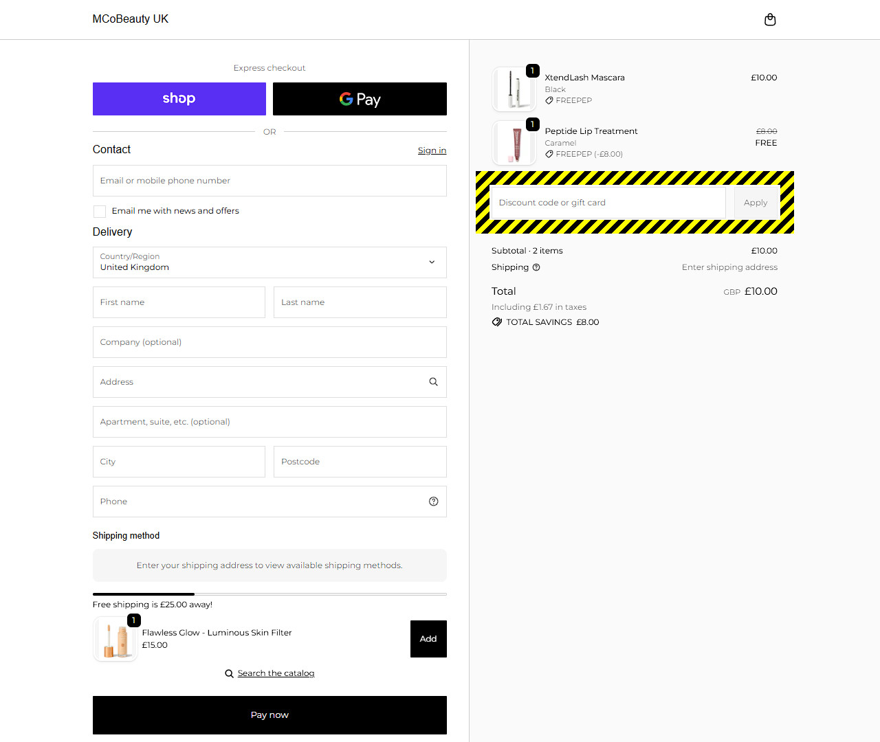 MCoBeauty Discount Code