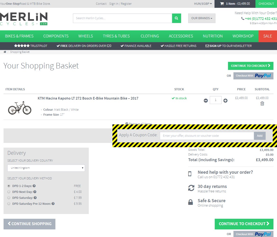 Merlin Cycles Discount Code