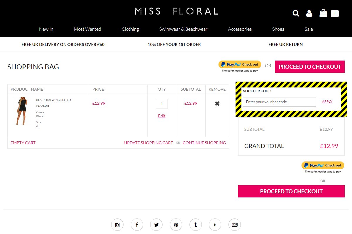Miss Floral Discount Code