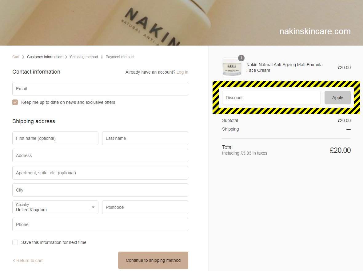 Nakin Skincare Discount Code