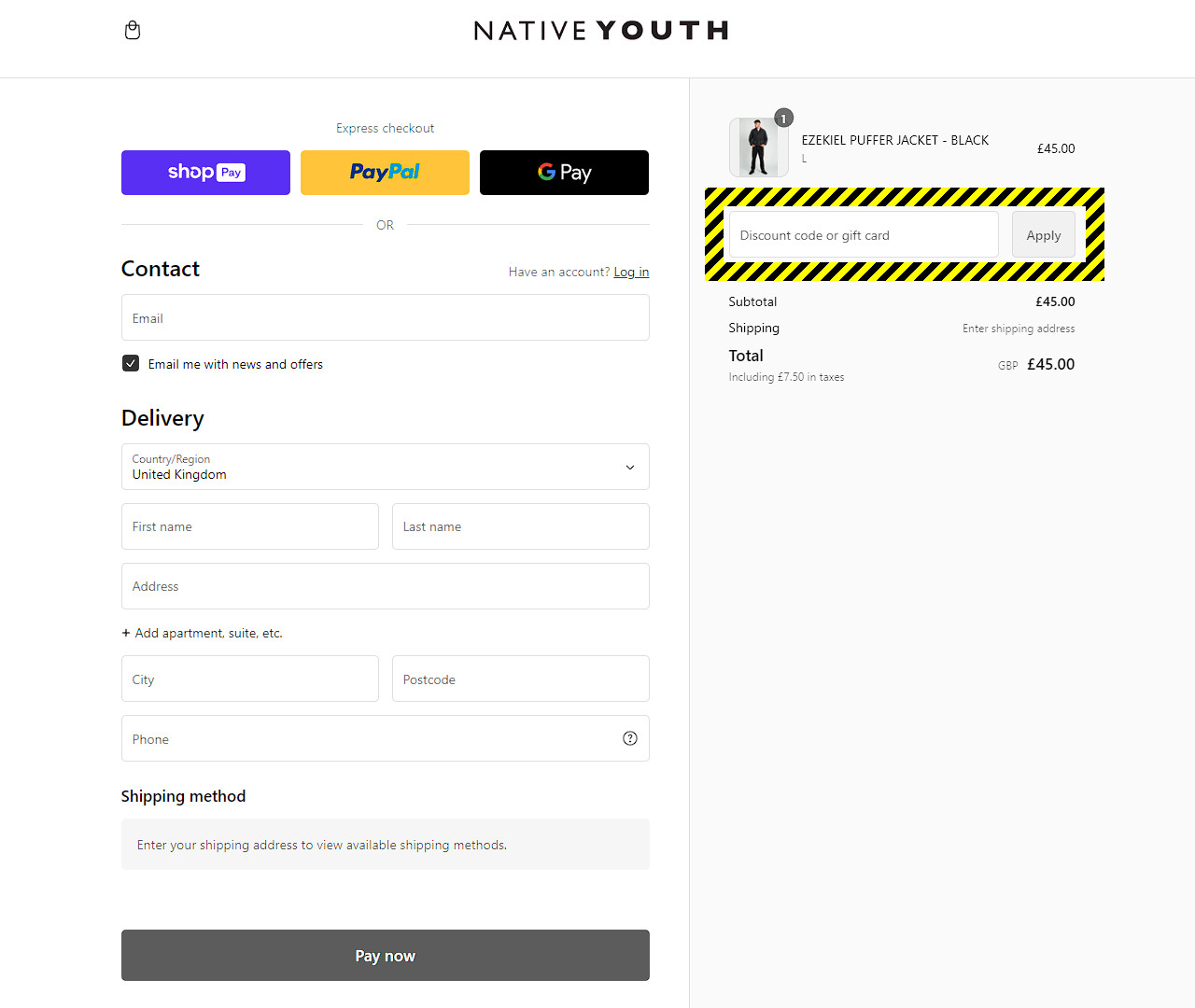 Native Youth Discount Code
