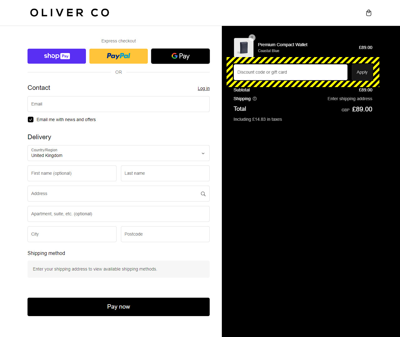Oliver Co. London Discount Codes - 30% Off in July 2026