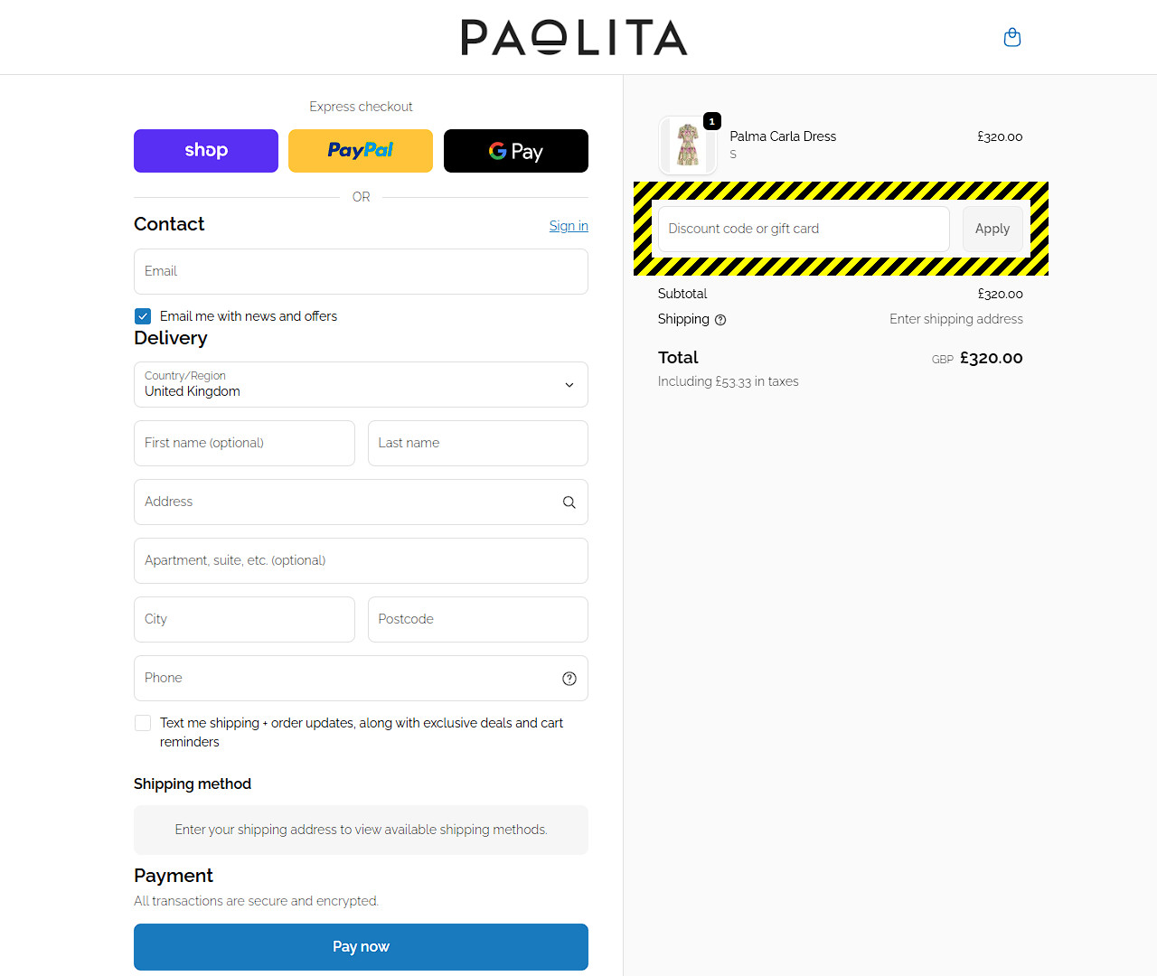 Paolita Discount Code