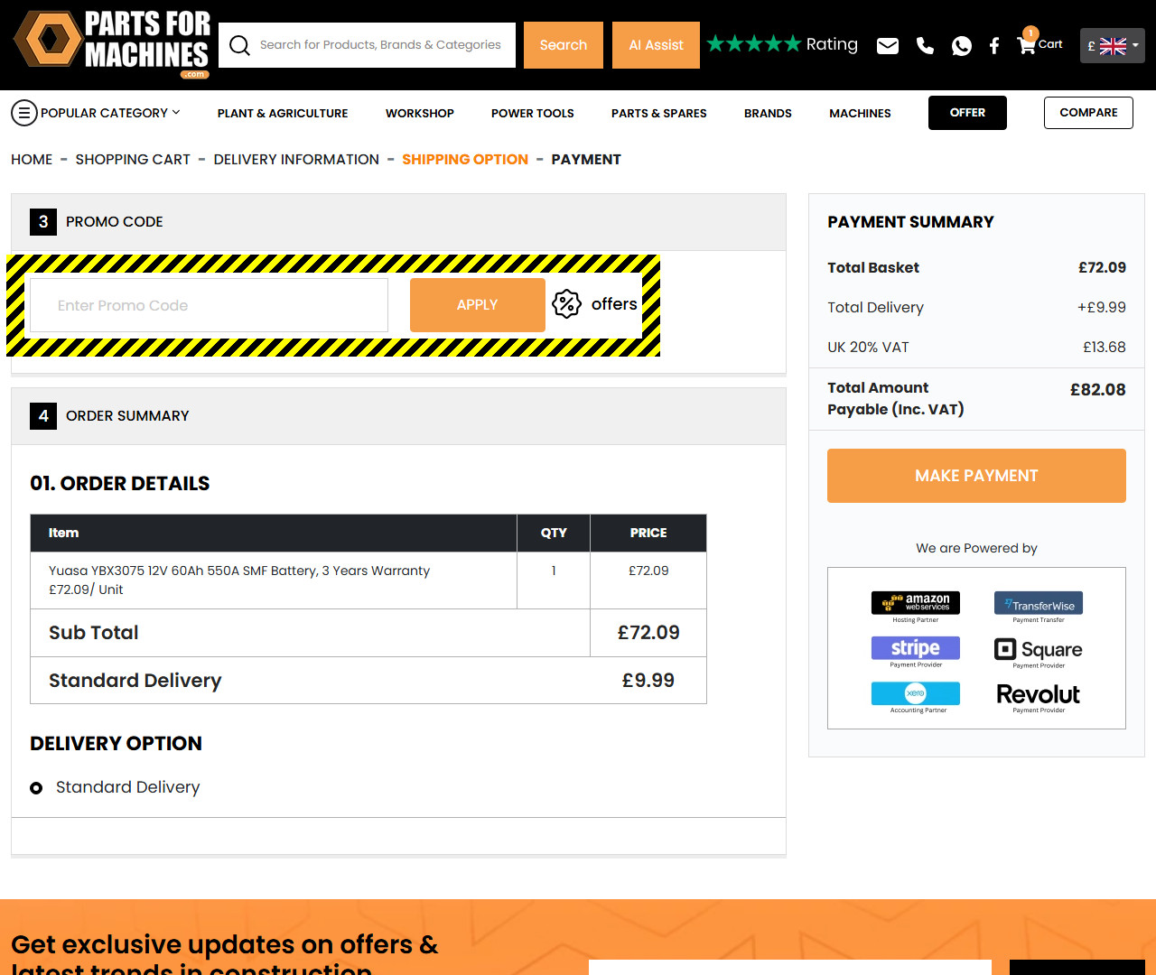 PartsForMachines Discount Code