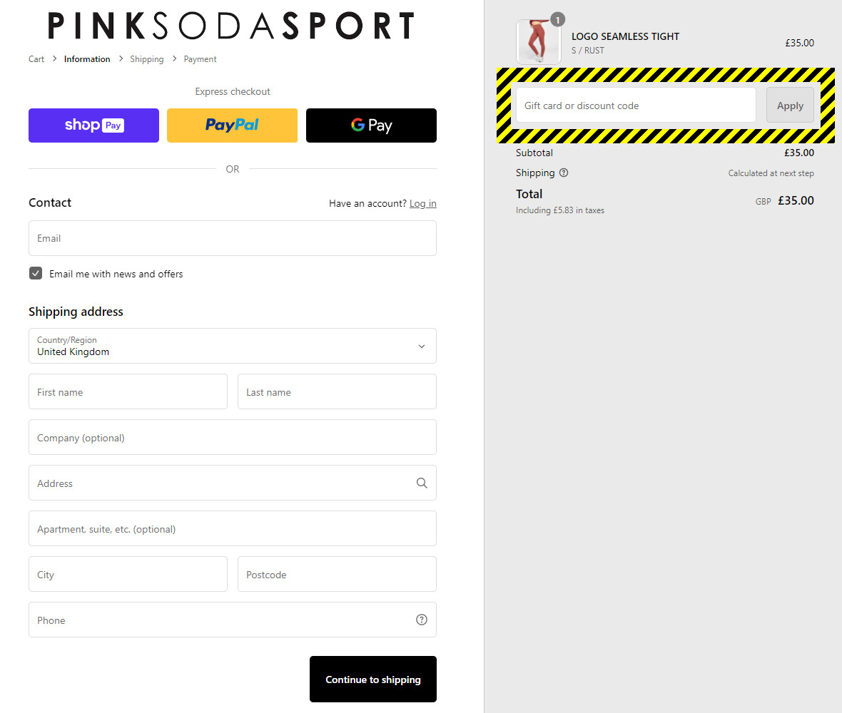 Pink Soda Sport Discount Code