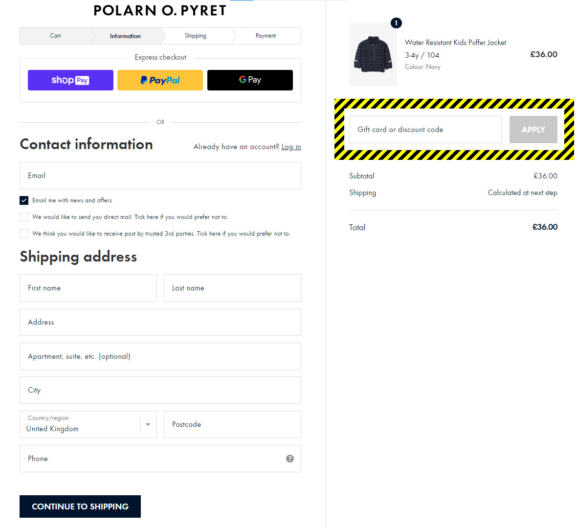 Polarn O. Pyret Discount Code