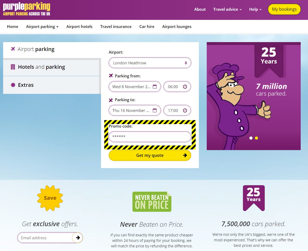 Purple Parking Discount Code