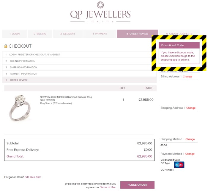 QP Jewellers Discount Code