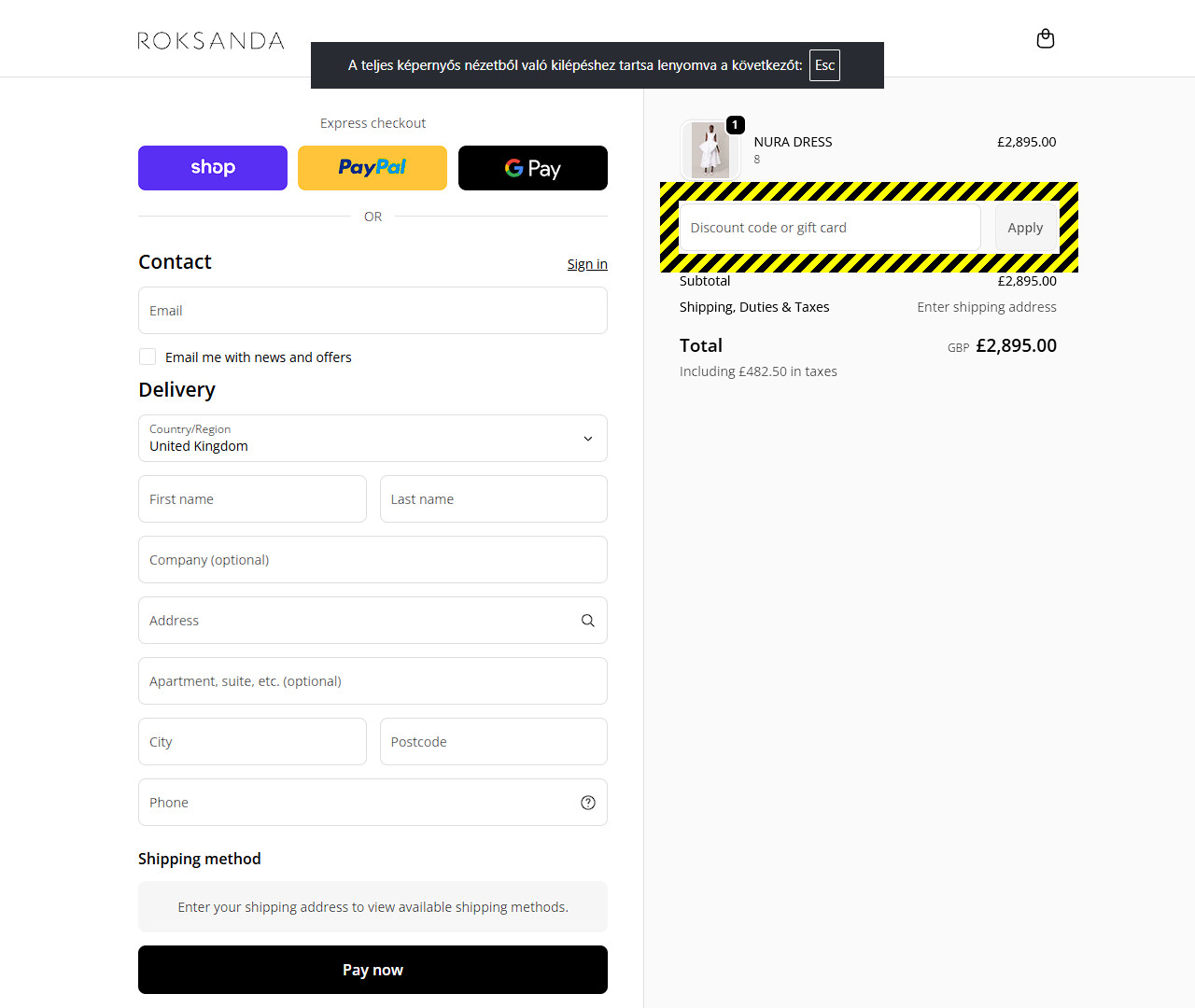 Roksanda Discount Code