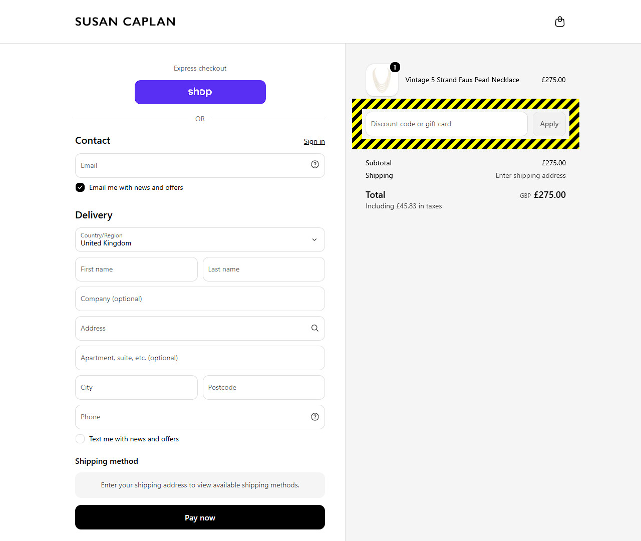 Susan Caplan Discount Code