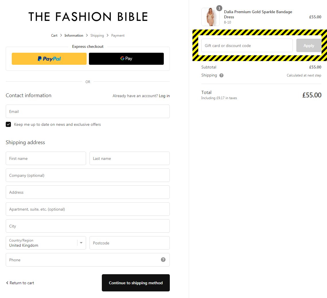 The Fashion Bible Discount Code