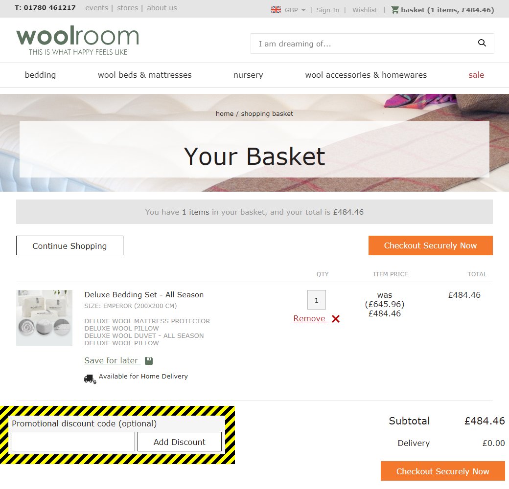 The Wool Room Discount Code