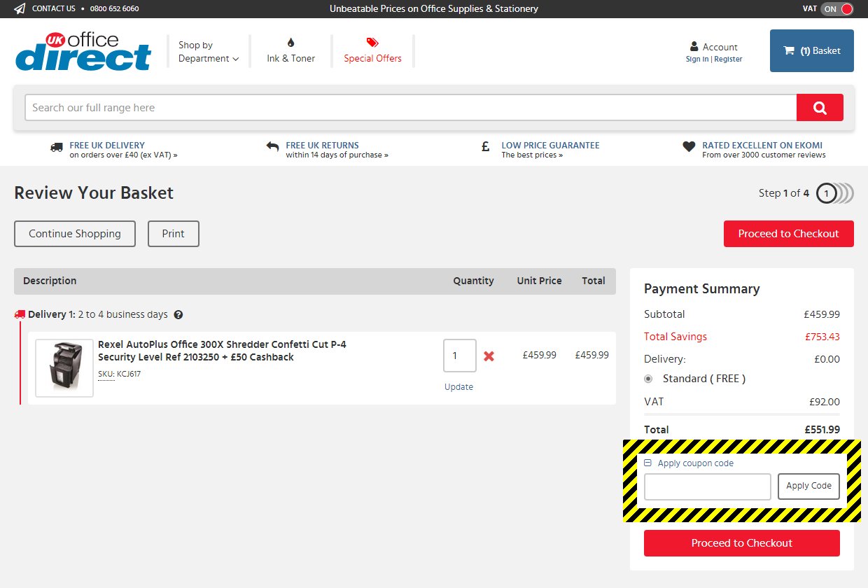 UK Office Direct Discount Codes - 90% Off in July 2024