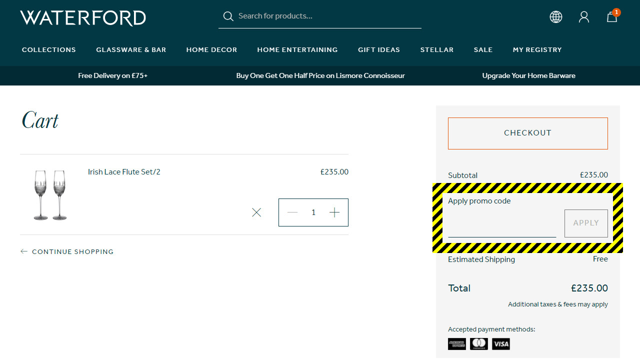 Waterford Discount Code