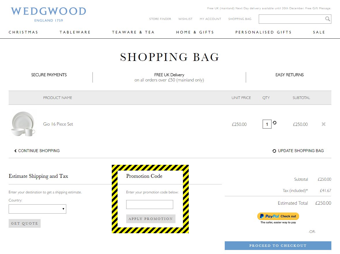 Wedgwood Discount Code