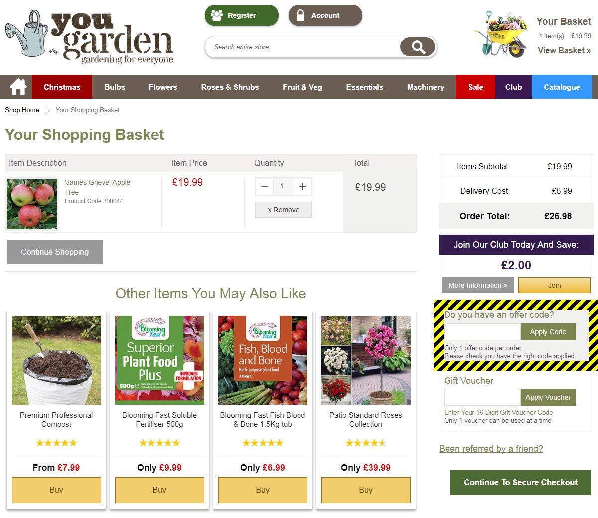 How to use a You Garden Discount Code