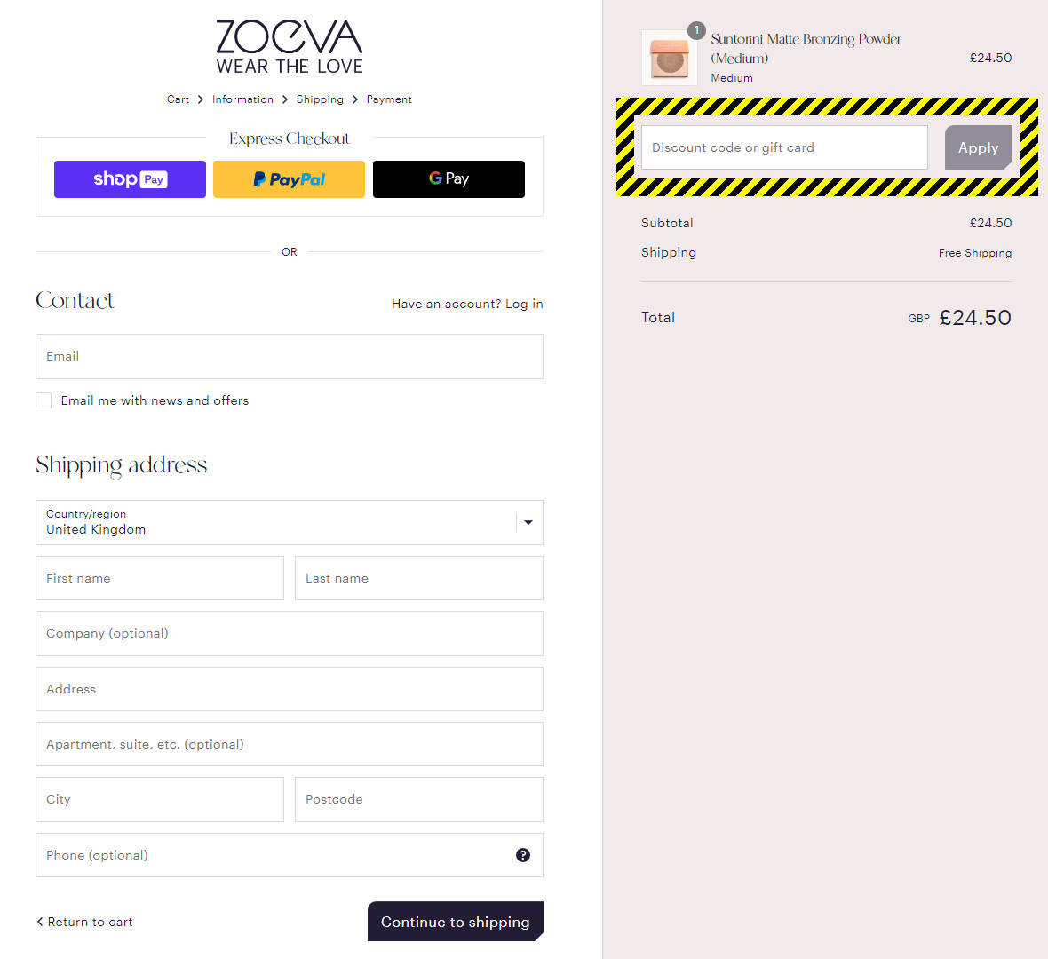 Zoeva Discount Code