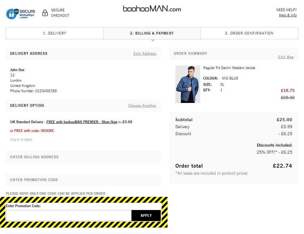 Boohoo shop man discount